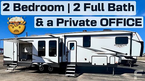 Finally! A Bunk Room, Office, & 2 Full Bathroom Fifth Wheel RV!! 2023 Shasta Phoenix 373MBRB