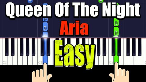 Mozart Queen Of The Night Aria - Piano Tutorial + Music Sheets