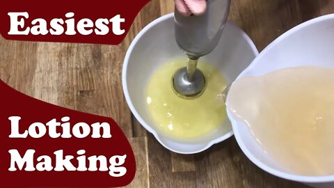 An Easy Way to Make a Light Weight Home Made Natural Lotion ~ Fixed Audio