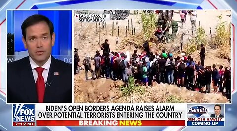 Sen Rubio: Biden's Open Border is a Migratory Crisis Of Epic Proportions