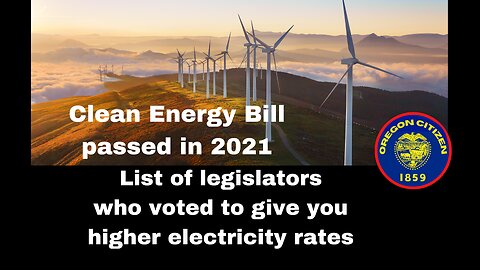 OREGON - HIGH ELECTRIC RATES? How did this happen?