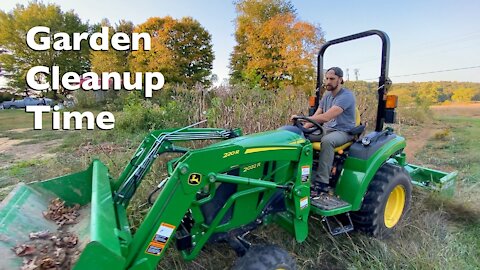 First Mild Frost and Garden Cleanup Time | VLOG