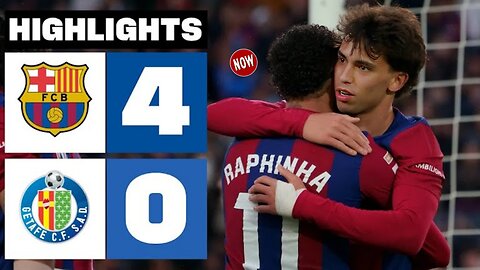Barcelona 4-0 Getafe: Goals and highlights - LaLiga EA Sports 23/24