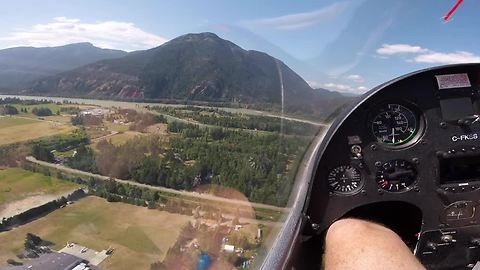 Eagle eye view of British Columbia's stunning mountain range