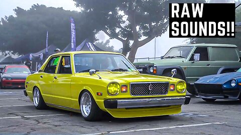 45 Minutes of Raw Sounds 2023 Japanese Classic Car Show Roll-In!