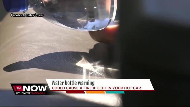 Wow! Your Water Bottle Could Set Your Car On Fire? [Video]