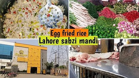 Sabzi mandi se liya saman- Egg fried rice chinese style- daily life in pakistan @YouTube #500subs