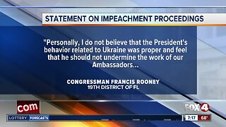 Rep. Francis Rooney issues statement on impeachment hearings