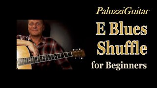 Blues Guitar Lessons for Beginners [How to Play E Shuffle Rhythm]