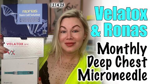 Deep Monthly Microneedle My Chest, Ronas Stem cells and Velatox, AceCosm| Code Jessica10 saves you $