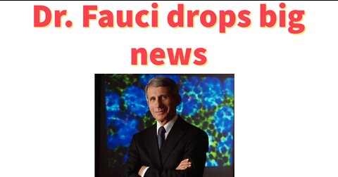Dr. Fauci is leaving.
