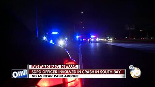 SDPD officer involved in crash in South Bay