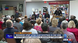 Meeting held in Annapolis about rising violence in the community