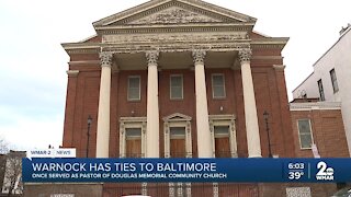 Reverend Raphael Warnock once served as pastor of Douglas Memorial Community Church