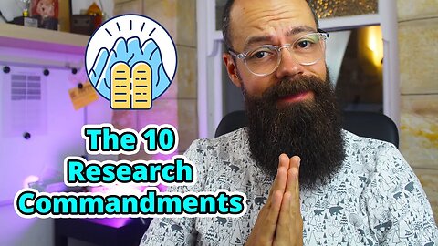 10 commandments for a successful PhD and research