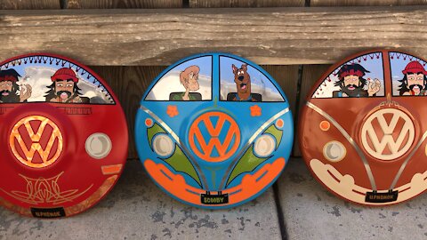 Custom VW hubcaps