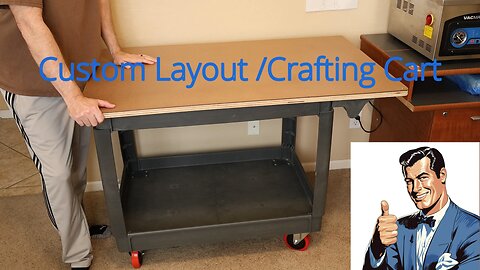 Crafting Layout Rolling Cart