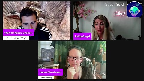 Indigo Angel, Laura Eisenhower & Typical Skeptic podcast Live stream