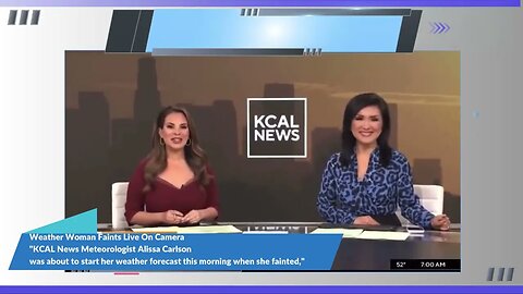 Live television scare as CBS Los Angeles meteorologist faints and collapses during broadcast