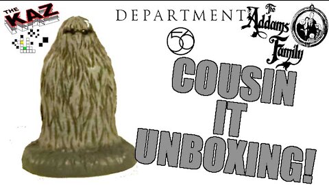 Cousin It Addams Family Department 56 Figurine Unboxing