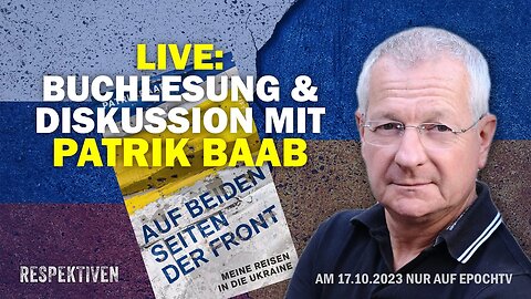 17.10.,19 Uhr: Live-Talk mit Ex-NDR-Redakteur Patrik Baab über seine kontroversen Ukraine-Reisen