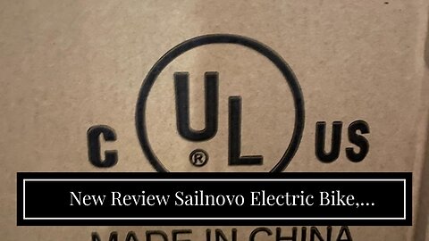 2023 Review Sailnovo Electric Bike, Electric Bicycle with 18.5mph Electric Bikes for Adults Tee...