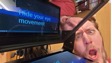How to use a Teleprompter or Autocue | Hide your eye movement