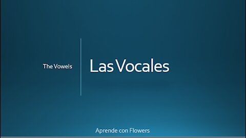 Vowels in Spanish