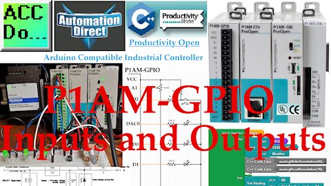 P1AM Industrial Arduino GPIO Inputs and Outputs