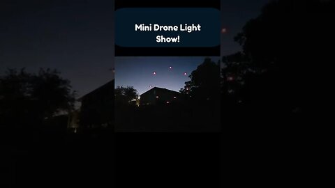 Mini Drone Light Show #shorts