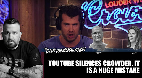 LIVE: Crowder banned on YouTube. He crushes it on Rumble. | 18AUG22