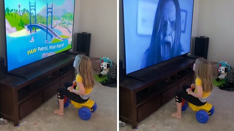 Parents pull terrifying 'Paw Patrol' and 'Exorcist' video prank on daughter
