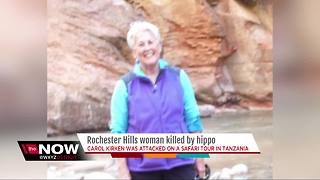 Rochester Hills woman killed by hippo