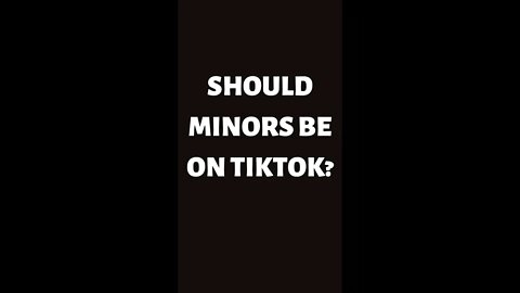 Minors are on TikTok #shorts