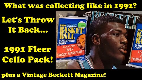 THE $3 MICHAEL JORDAN HUNT! What was collecting like in 1992? - 1991 Fleer Cello Pack