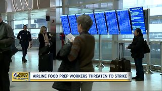 Airline food prep workers threaten to strike