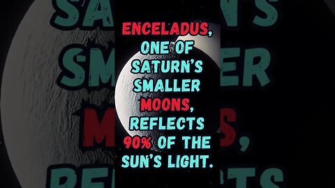 🪐☀️Did you know this fact about Space? #shortsfact #funfactsshorts #spacefacts #saturn #enceladus