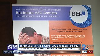 Water rates could rise in Baltimore 5PM