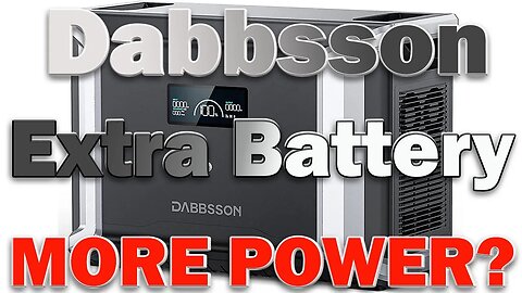 Dabbsson Extra Battery DBS3000B 3000Wh EV LiFePO4 Compatible with DBS2300 Portable Power Station