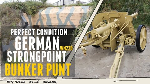 Exploring German Strong-point in Epic condition - Bunker Punt WN220H.