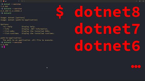 Run Any Version of dotnet/sdk without Installing It - docker+aliases