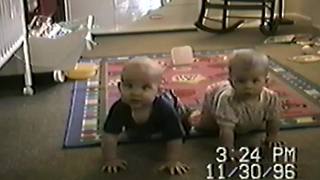 "Baby Twins Dance to Country Music"