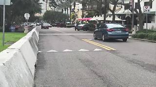 Concrete barriers keep Downtown St. Pete visitors safe