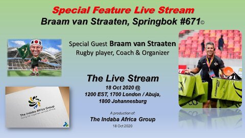 Special Feature Live Stream with Braam van Straaten - Springbok #671