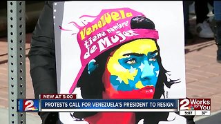 Protests call for Venezuela's president to resign