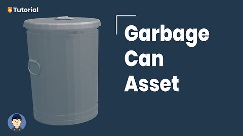 How to make a garbage can game asset in Blender [3.1]