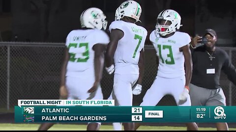 Atlantic holds off Palm Beach Gardens 21-14