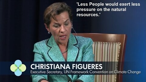 Less People Would Exert Less Pressure On Natural Resources, By Globalist Christiana Figueres