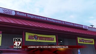 Lansing to vote on fireworks rules