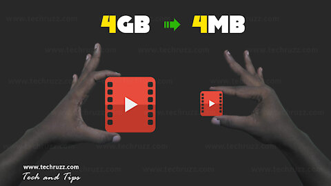 How to Reduce, Shrink or Compress a Video File Size Without Losing Quality (4GB to 4MB)